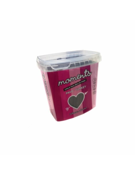 MOMENTS DOG BARRITAS PAVO 600GR