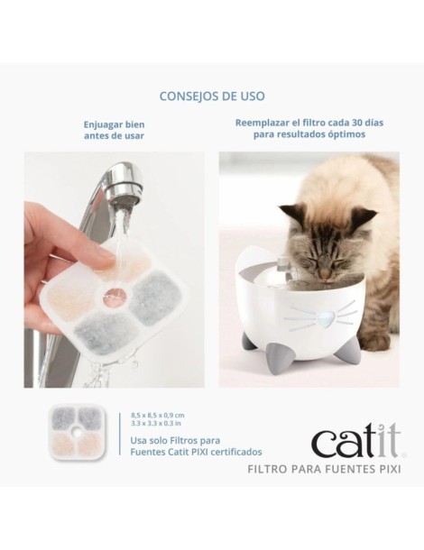 Filtros Fuentes Pack DE 3PC Catit Pixi