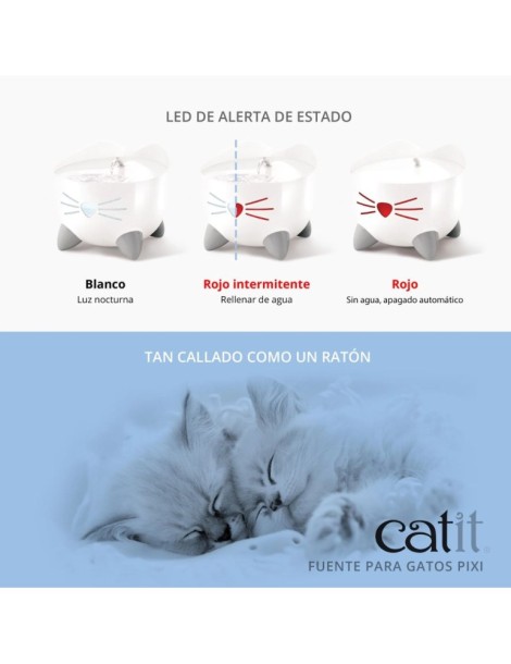 Catit Pixi fuente 2.5l blanco