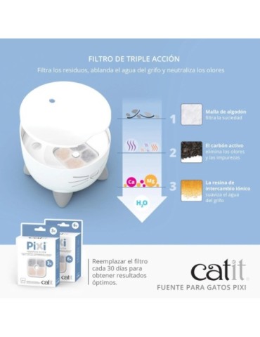 Catit Pixi fuente 2.5l blanco