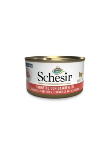 SCHESIR GATO LATA ATUN GAMBA 85 gr