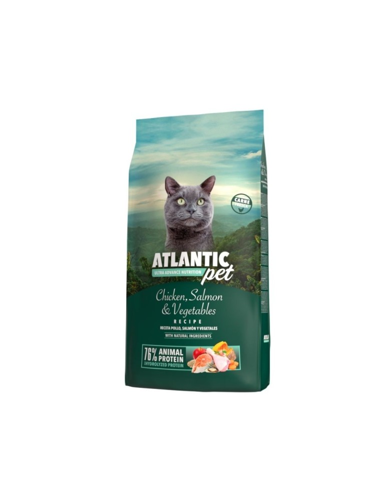 GATO ADULTO POLLO Y SALMON ATLANTIC PET