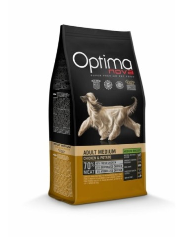 ADULT MEDIUM POLLO GRAIN FREE 12KG OPTIMA NOVA