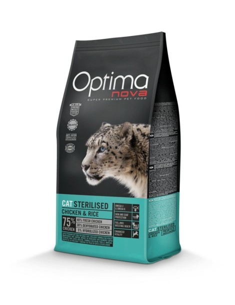 CAT STERILISED POLLO 400G OPTIMA NOVA